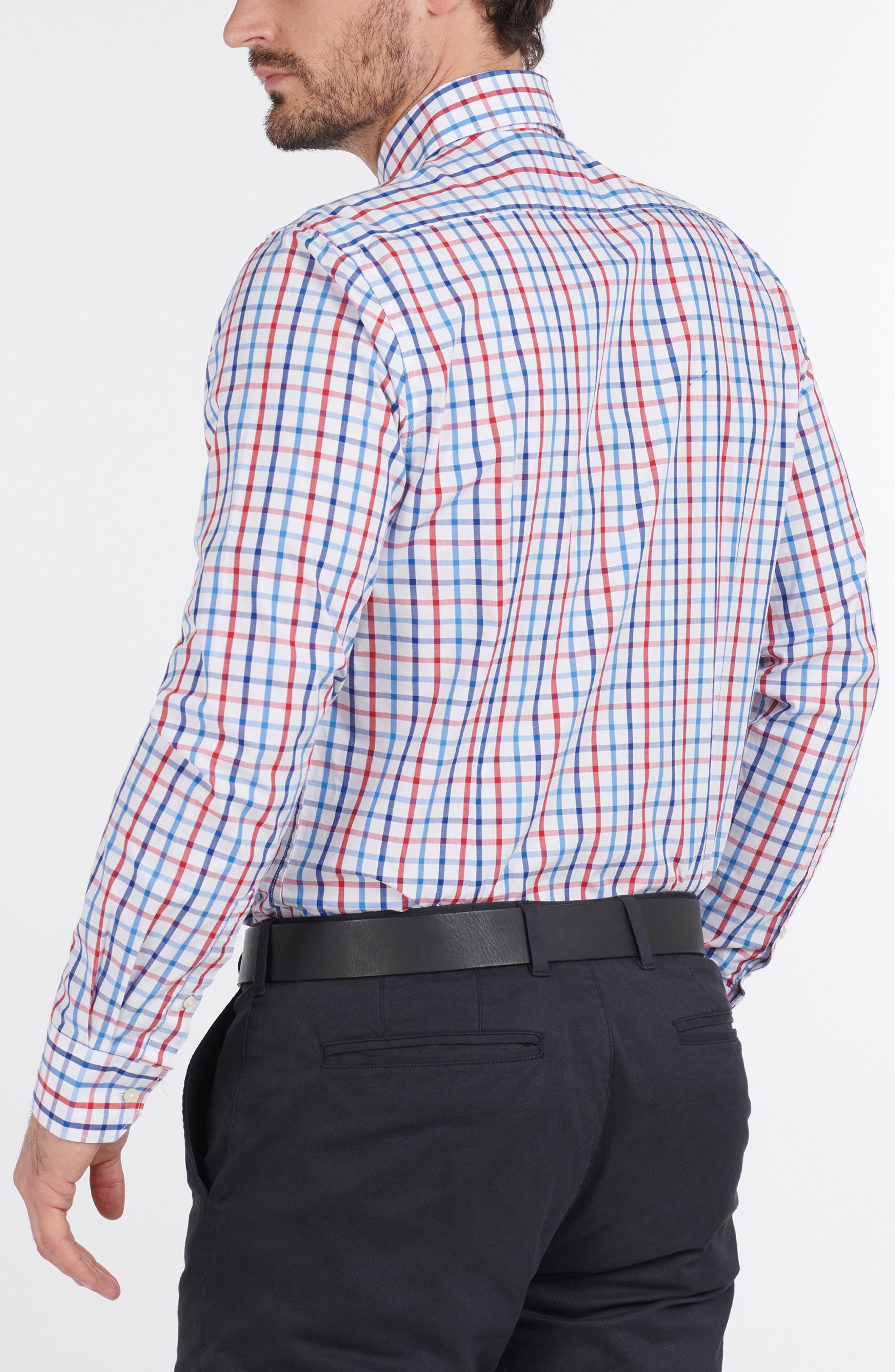 Barbour Tailored Fit Tattersall Button-Down Shirt (Men) | Nordstrom