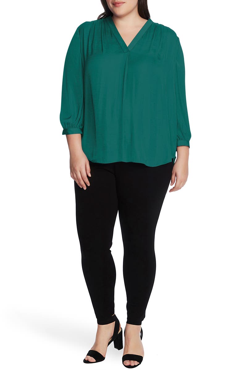 Vince Camuto Rumple Satin Blouse, Alternate, color, 