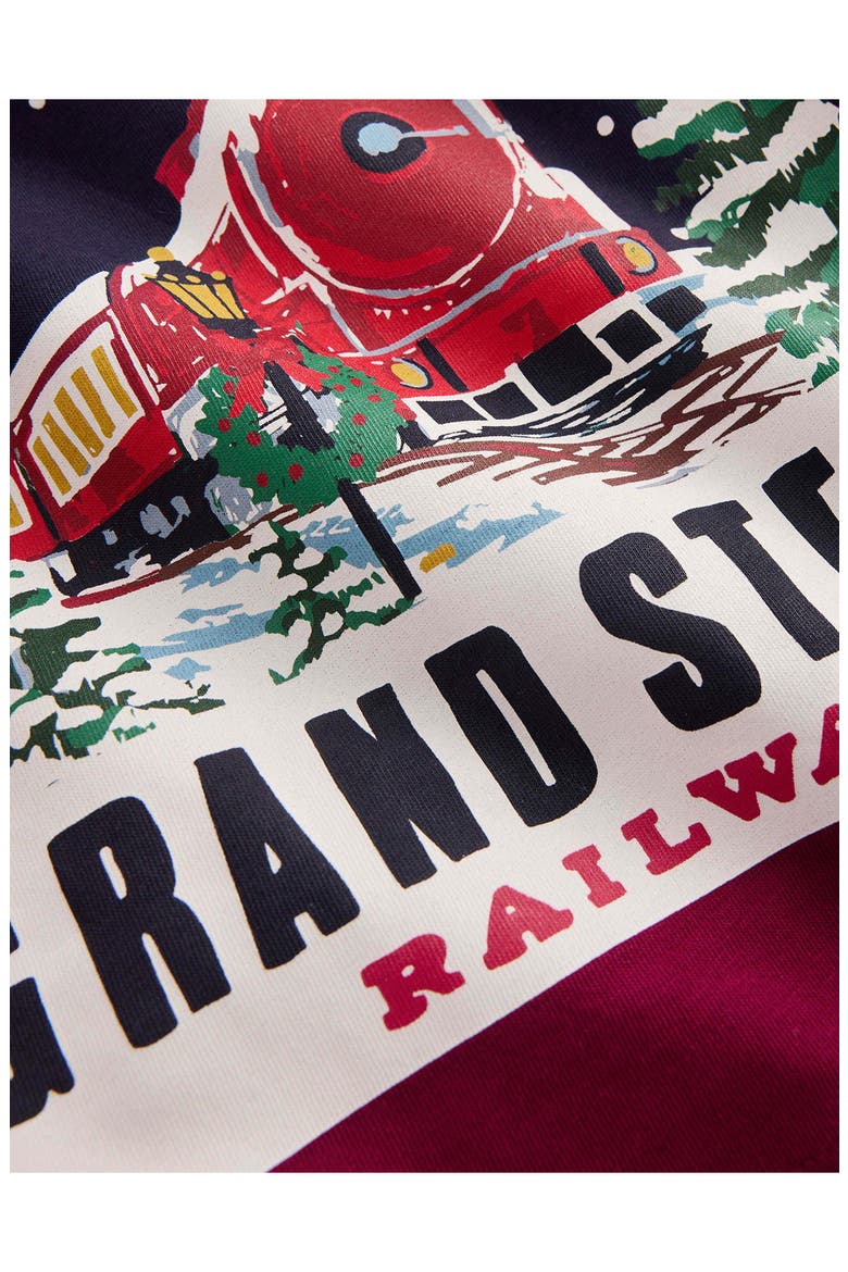 Kids' Steam Train Graphic T-Shirt, Alternate, color, RED STEAM TRAIN