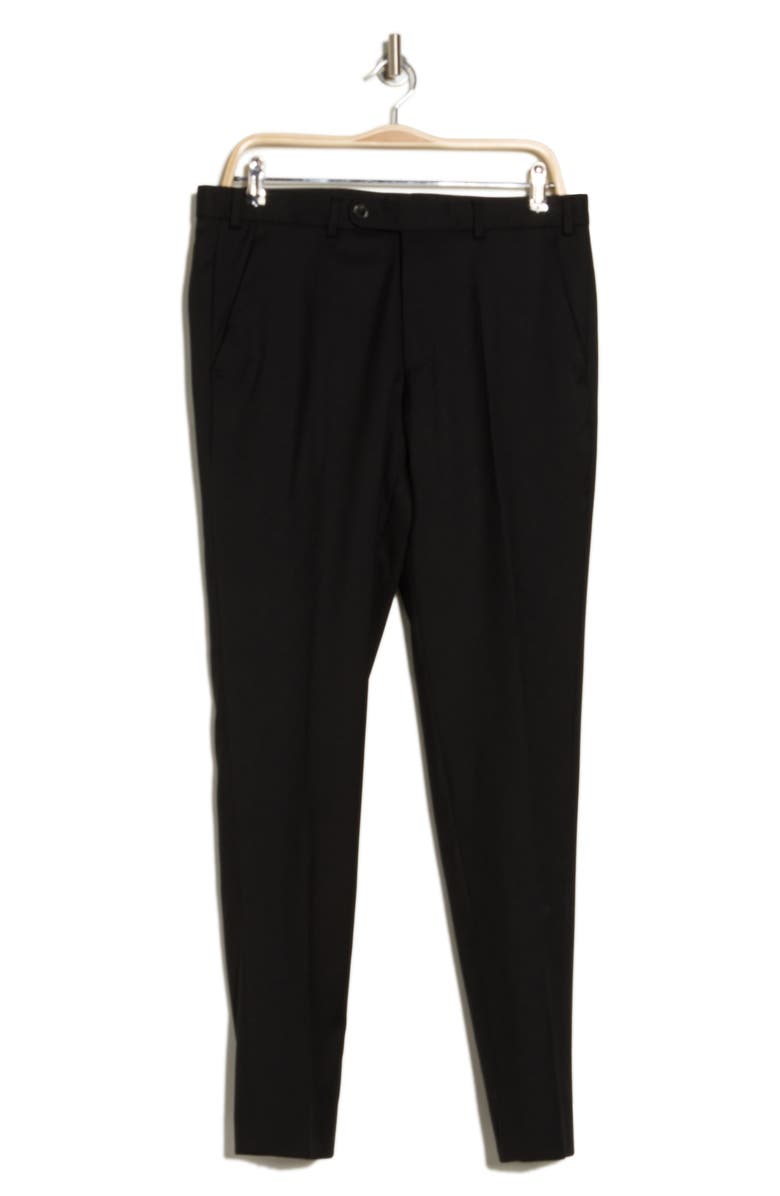 Flat Front Virgin Wool Dress Pants