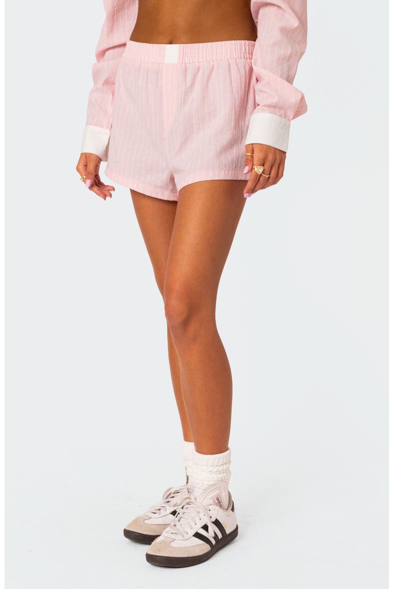 Lea Cotton Blend Boxer Shorts, Alternate, color, LIGHT-PINK
