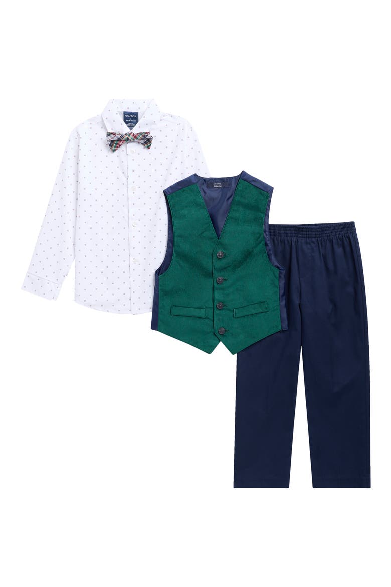 Kids' Corded Velvet 4-Piece Vest Set, Main, color, PINE GROVE