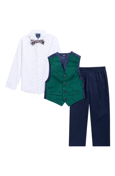 Kids' Corded Velvet 4-Piece Vest Set