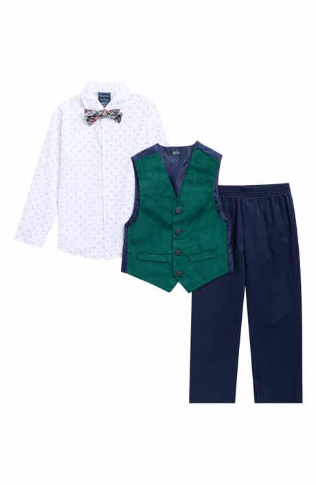 Kids' Corded Velvet 4-Piece Vest Set