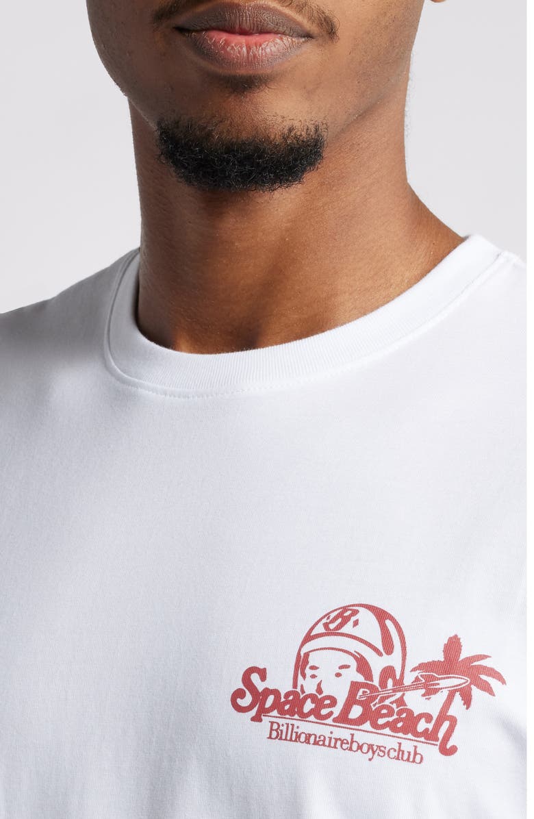 Billionaire Boys Club Halley's Hotel Cotton Graphic T-Shirt, Alternate, color, Bleach White