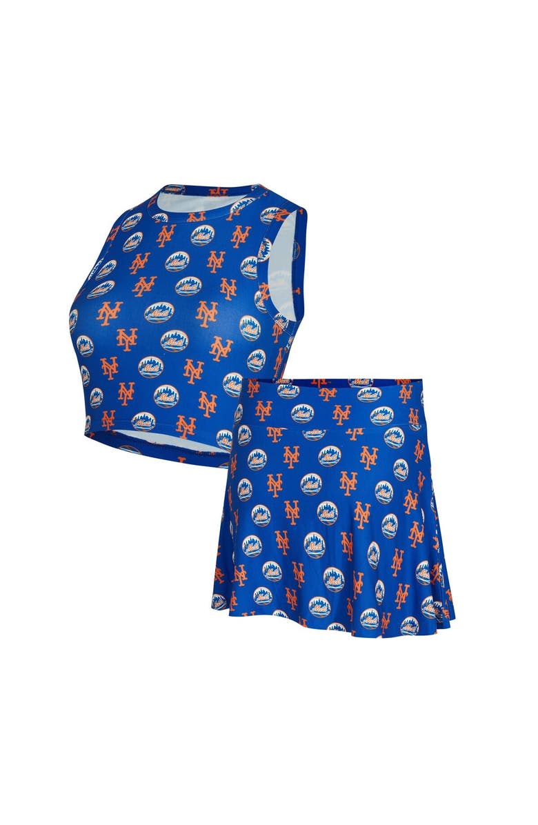 CONCEPTS SPORT Women's Concepts Sport  Royal New York Mets Knit Tank Top & Skort Set, Alternate, color, Royal
