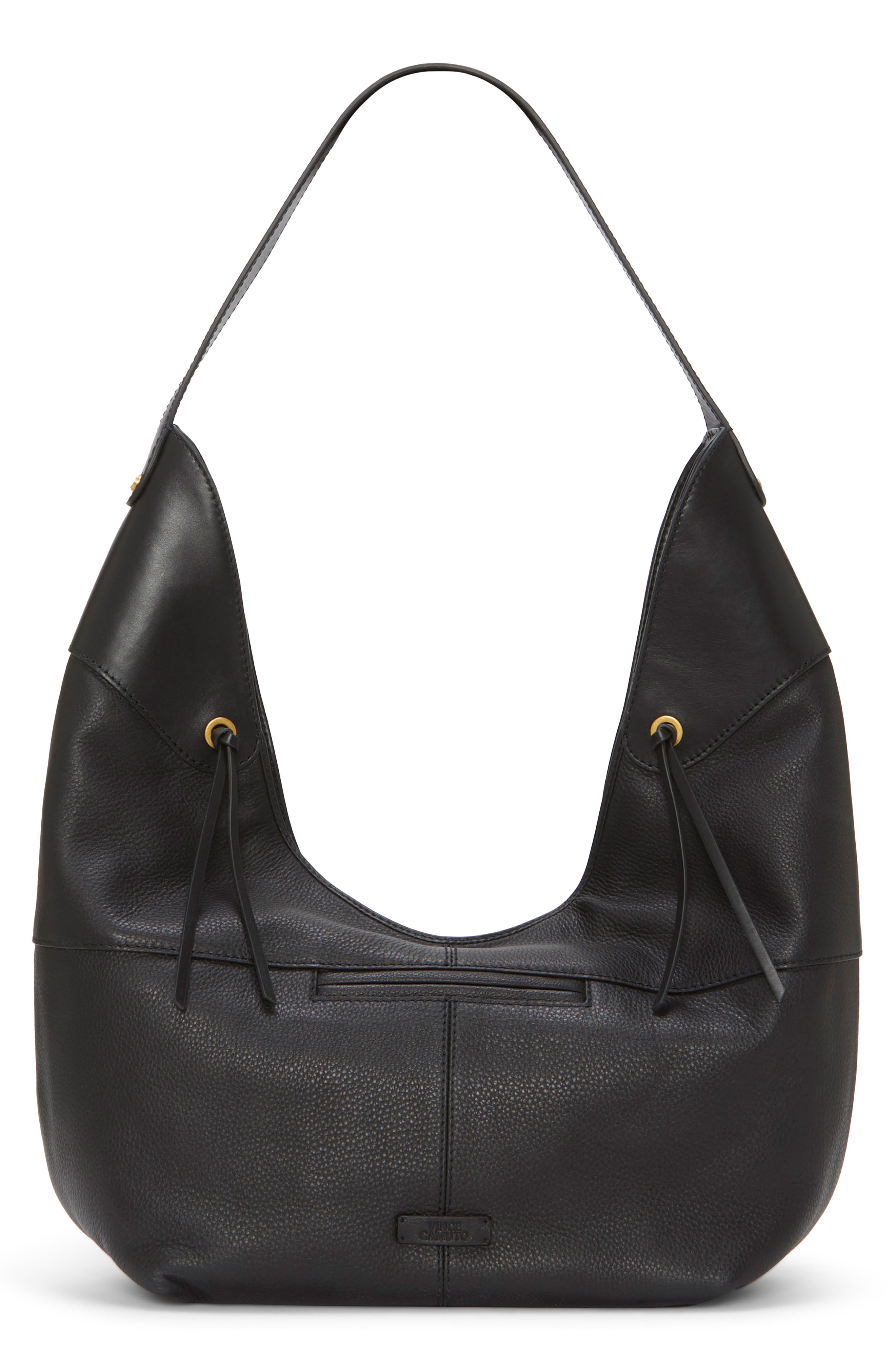 Vince Camuto Ganya Leather Hobo Bag, Alternate, color, 