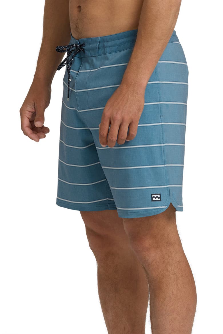 73 LT Stripe Board Shorts, Alternate, color, REAL TEAL