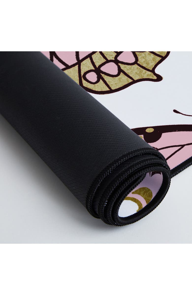 Deny Designs Blush Butterfly Desk Mat, Alternate, color, Gold