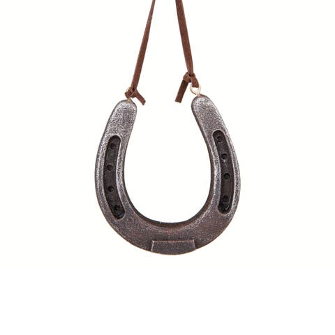 Rusty Horseshoe Christmas Ornament