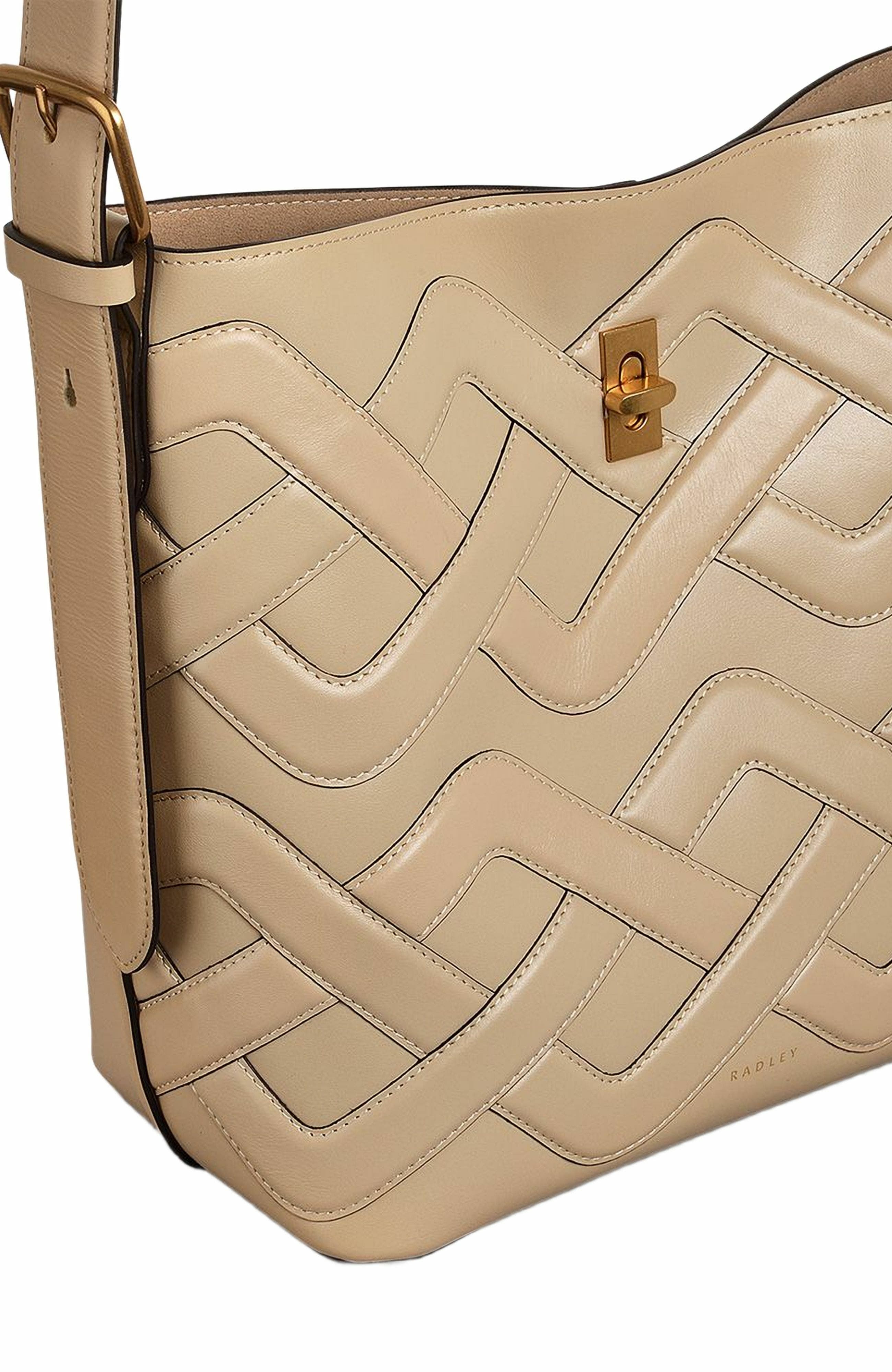 Radley Threadneedle Street - Cable Large Open Top Shoulder Bag, Alternate, color, Stone