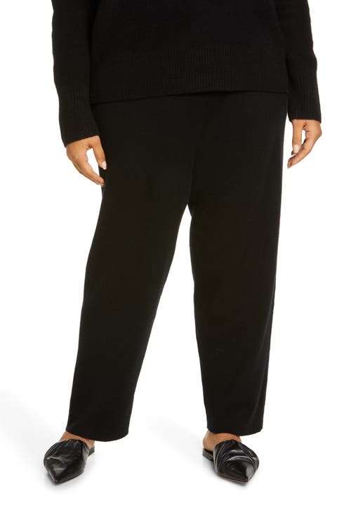 Slim Fit Cashmere Pants (Plus Size)