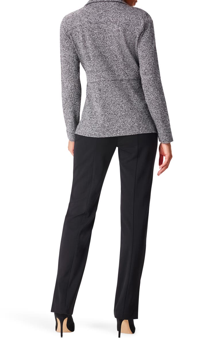 NIC+ZOE Editor Knit Blazer, Alternate, color, Black Mix