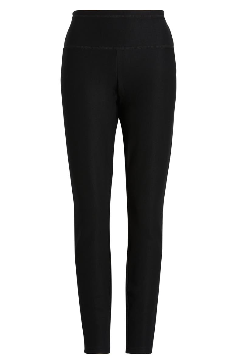 Hue High Waist Winter Denim Leggings, Alternate, color, Black