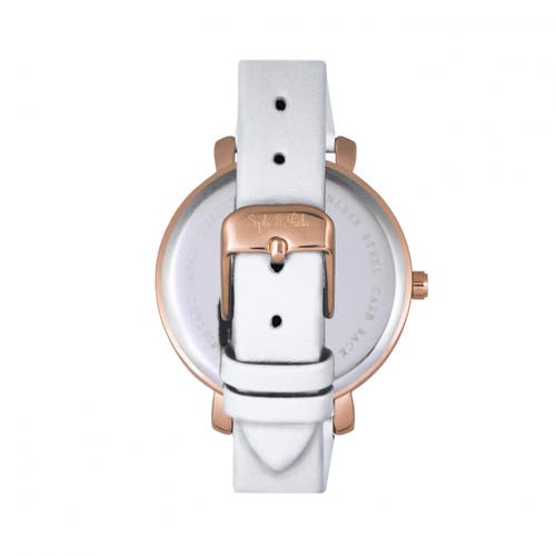 Sophie And Freda Sophie & Freda Key West Leather-band Watch W/swarovski Crystals In Multi