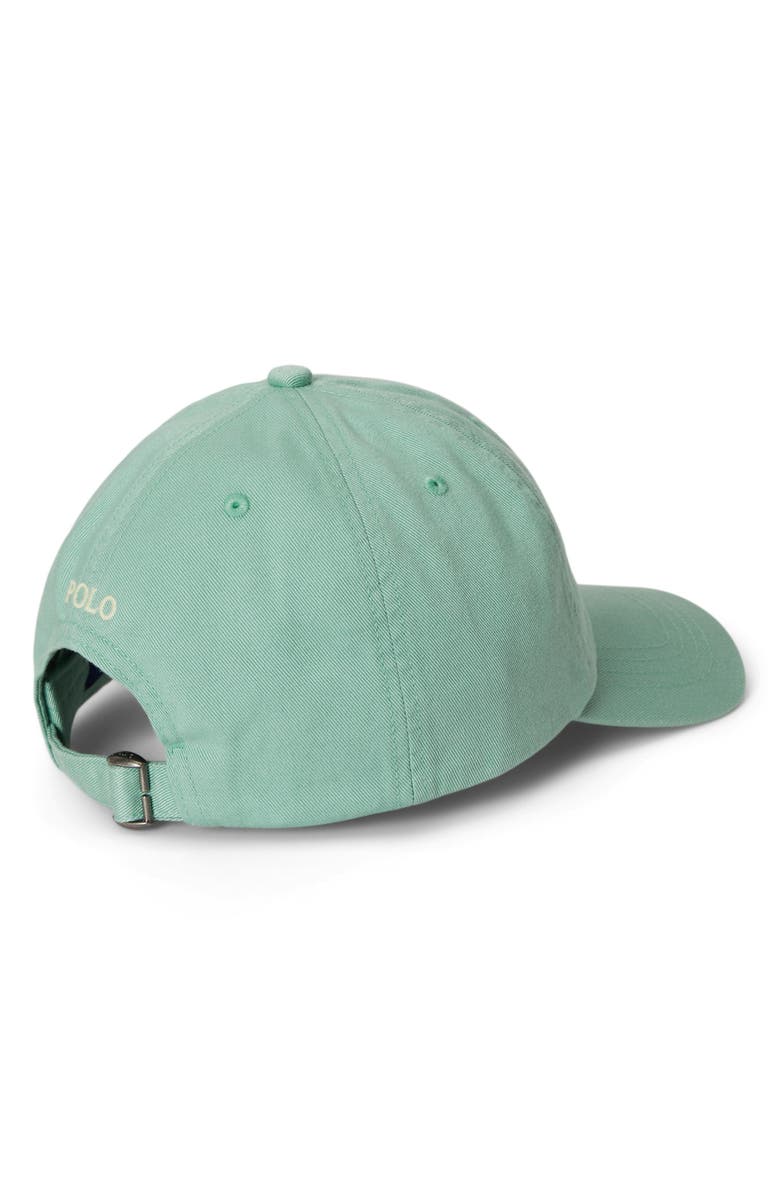 Polo Ralph Lauren Kids' Adjustable Cotton Chino Baseball Cap, Alternate, color, Celadon