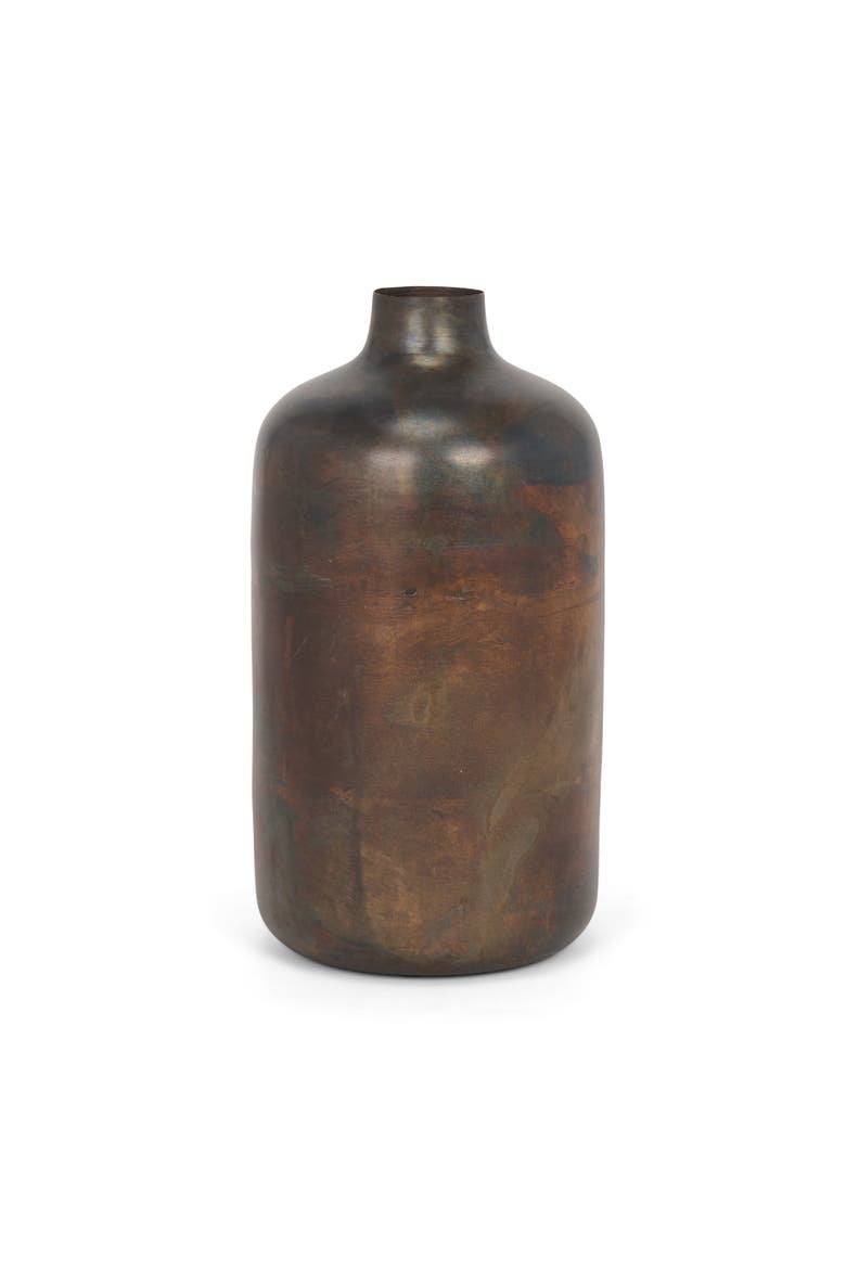 Daya Metal Vase, Alternate, color, Gold