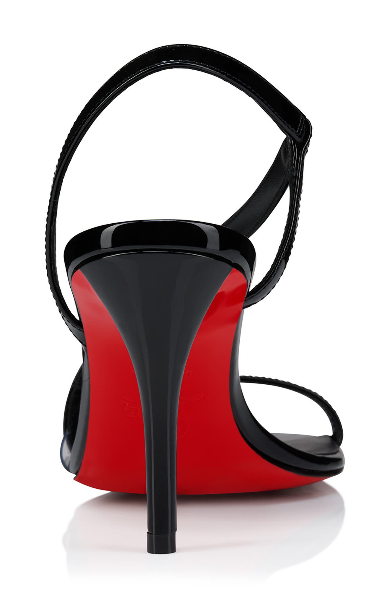 Christian Louboutin Rosa Z Slingback Sandal, Alternate, color, Black/ Black