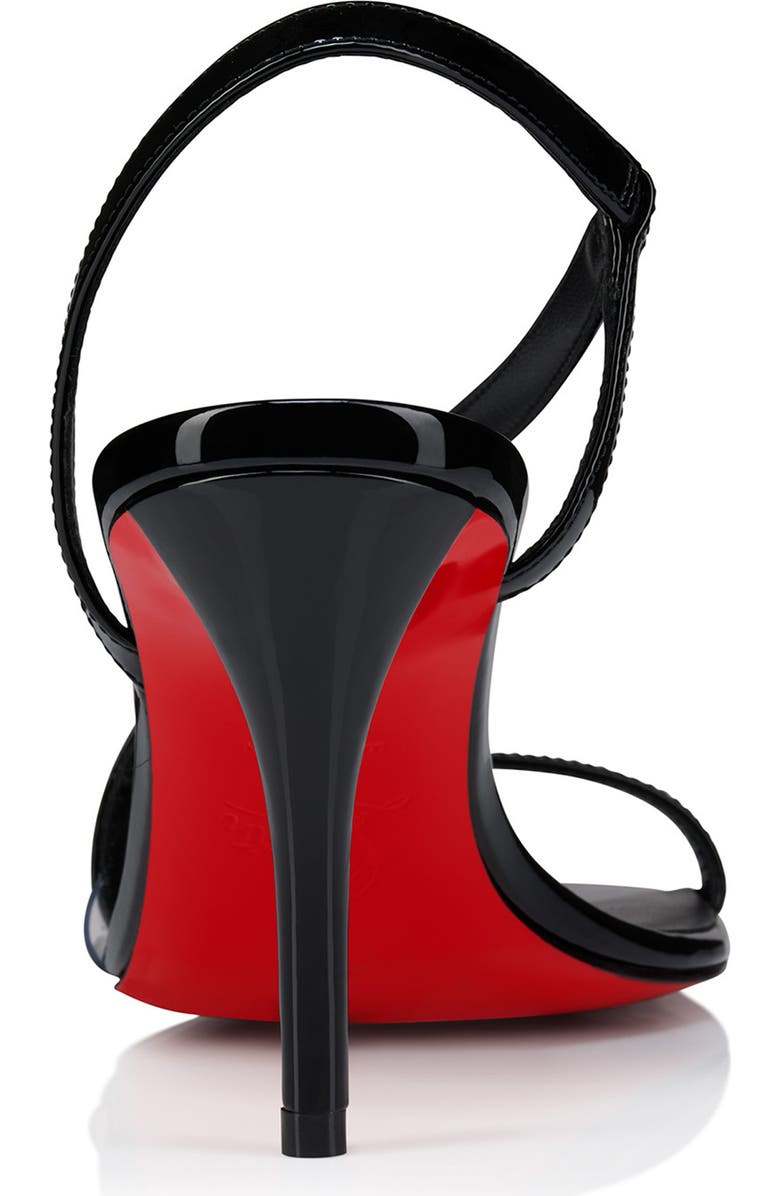 Christian Louboutin Rosa Z Slingback Sandal, Alternate, color, Black/ Black