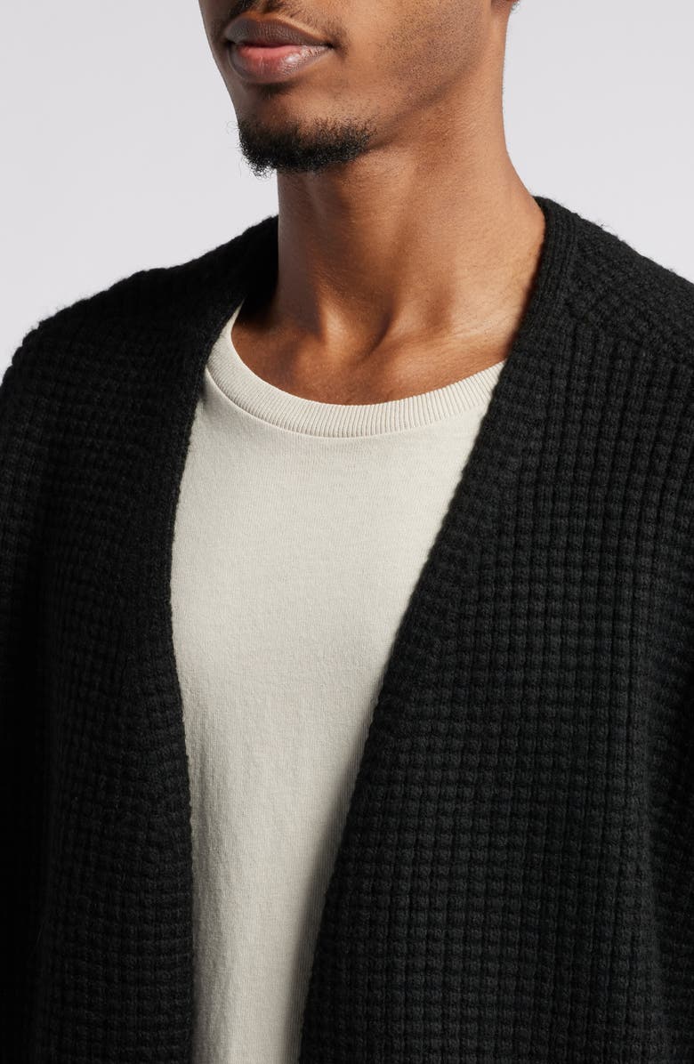 Fear of God Essentials Gender Inclusive Heavy Waffle Knit Cardigan, Alternate, color,