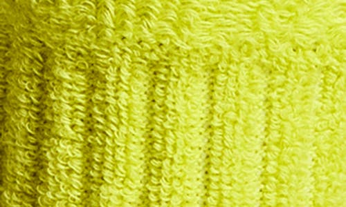 On Organic Cott Terry Crew Socks In Lime