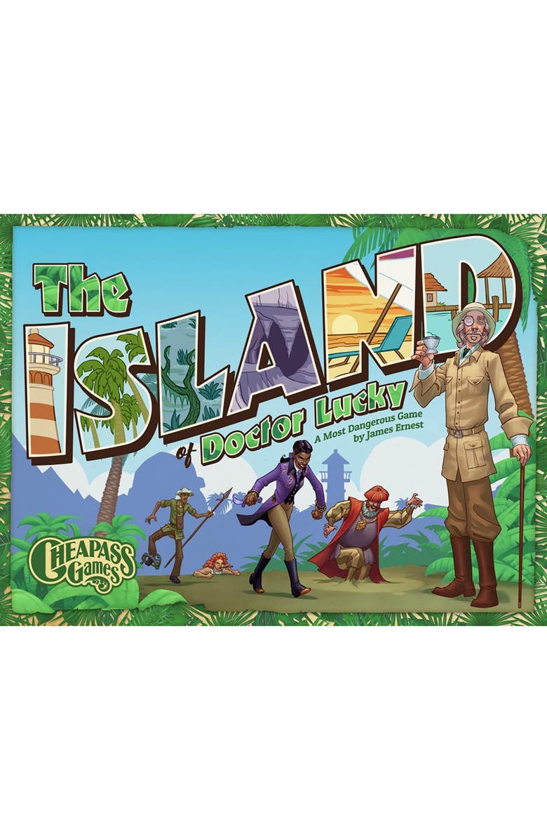 Cheapass Games Island Of Doctor Lucky Strategy and Luck Family Board Game, Alternate, color, Multicolored