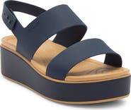 CROCS Brooklyn Low Wedge Matte Wrap Sandal
