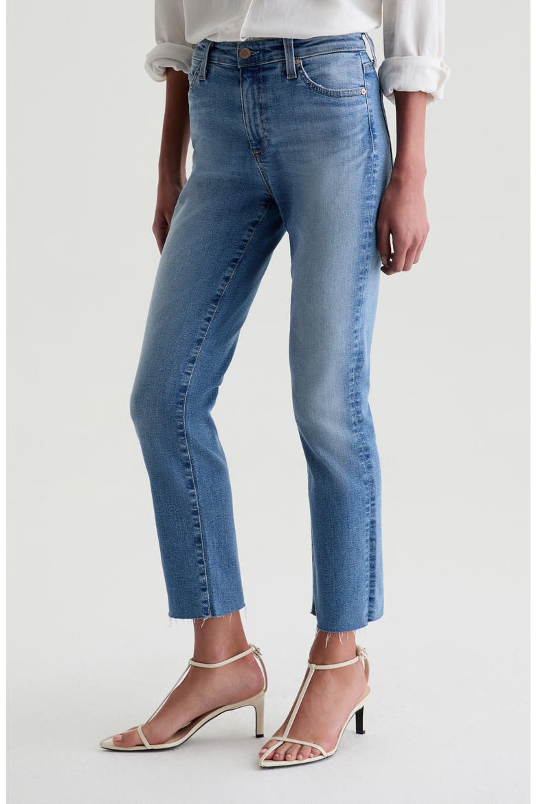 Mari Raw Hem Slim Straight Leg Crop Jeans, Alternate, color, 20Y YEARS EPHEMERAL