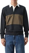 MANGO Cotton Polo Sweatshirt