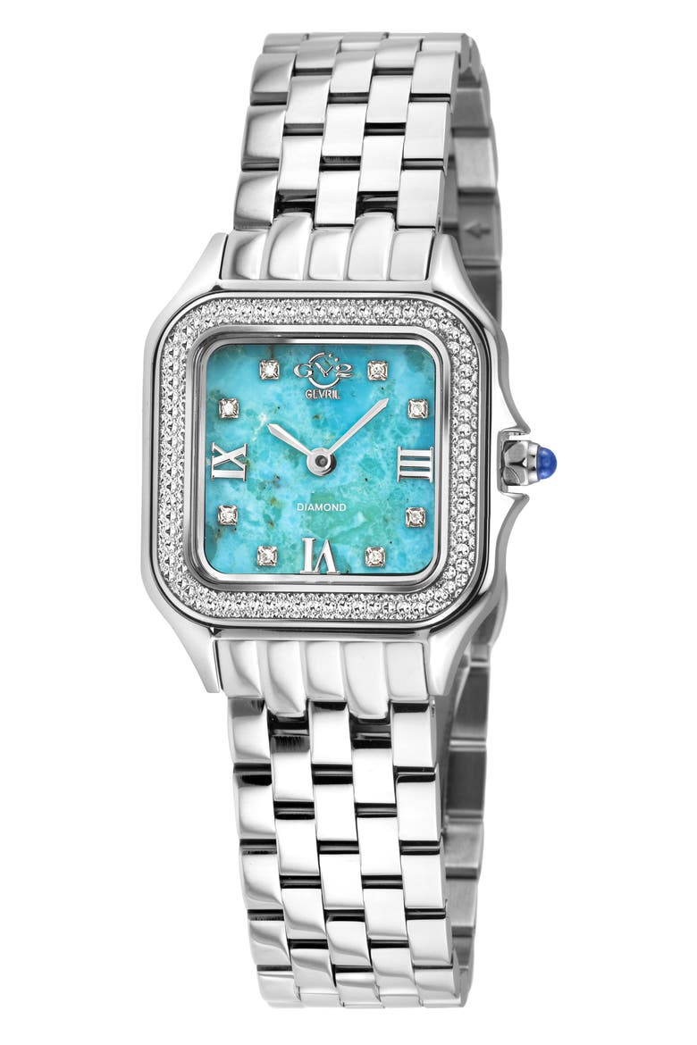 Milan Diamond Dial Bracelet Watch, 27.5mm - 0.04ct., Main, color, SILVER