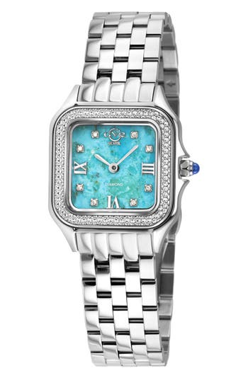 Gv2 Milan Diamond Dial Bracelet Watch, 27.5mm In Metallic