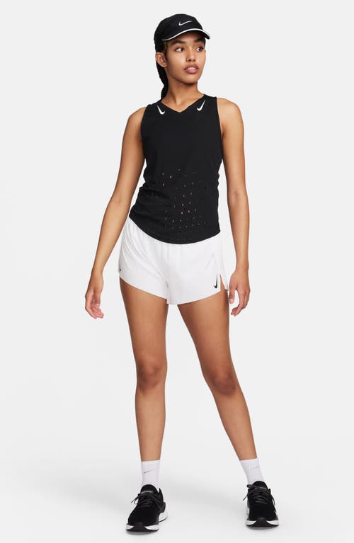 Nike Dri-fit Aeroswift Running Shorts In White