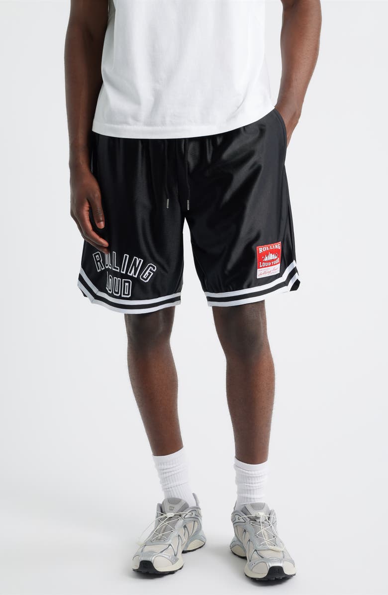 Rolling Loud Loud Forever Logo Graphic Shorts, Main, color, Black