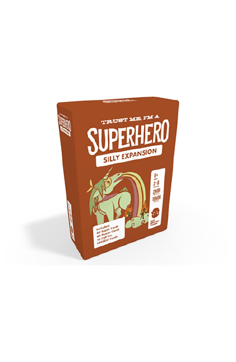 Half-Monster Games Silly Superheroes Expansion Pack Trust Me I'm a Superhero Card Game, Main, color, Multicolored