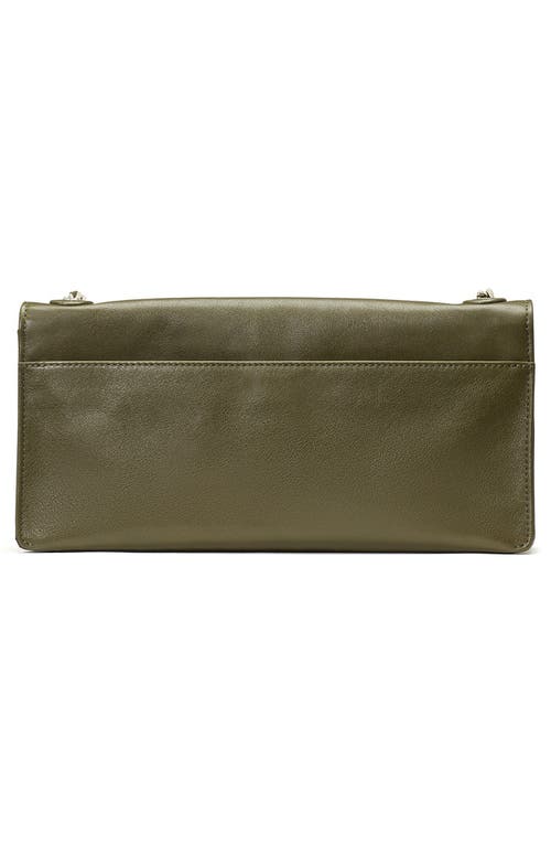 Kate Spade New York Deco Fine Grain Leather Convertible Chain Shoulder Bag In Green