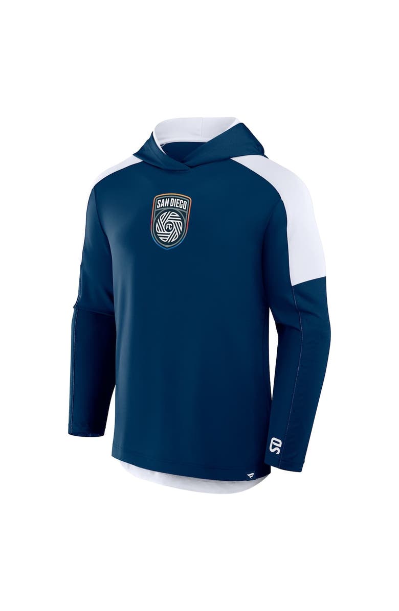 FANATICS Men's Fanatics Navy San Diego FC Red Card Transitional Pullover Hoodie, Alternate, color, 