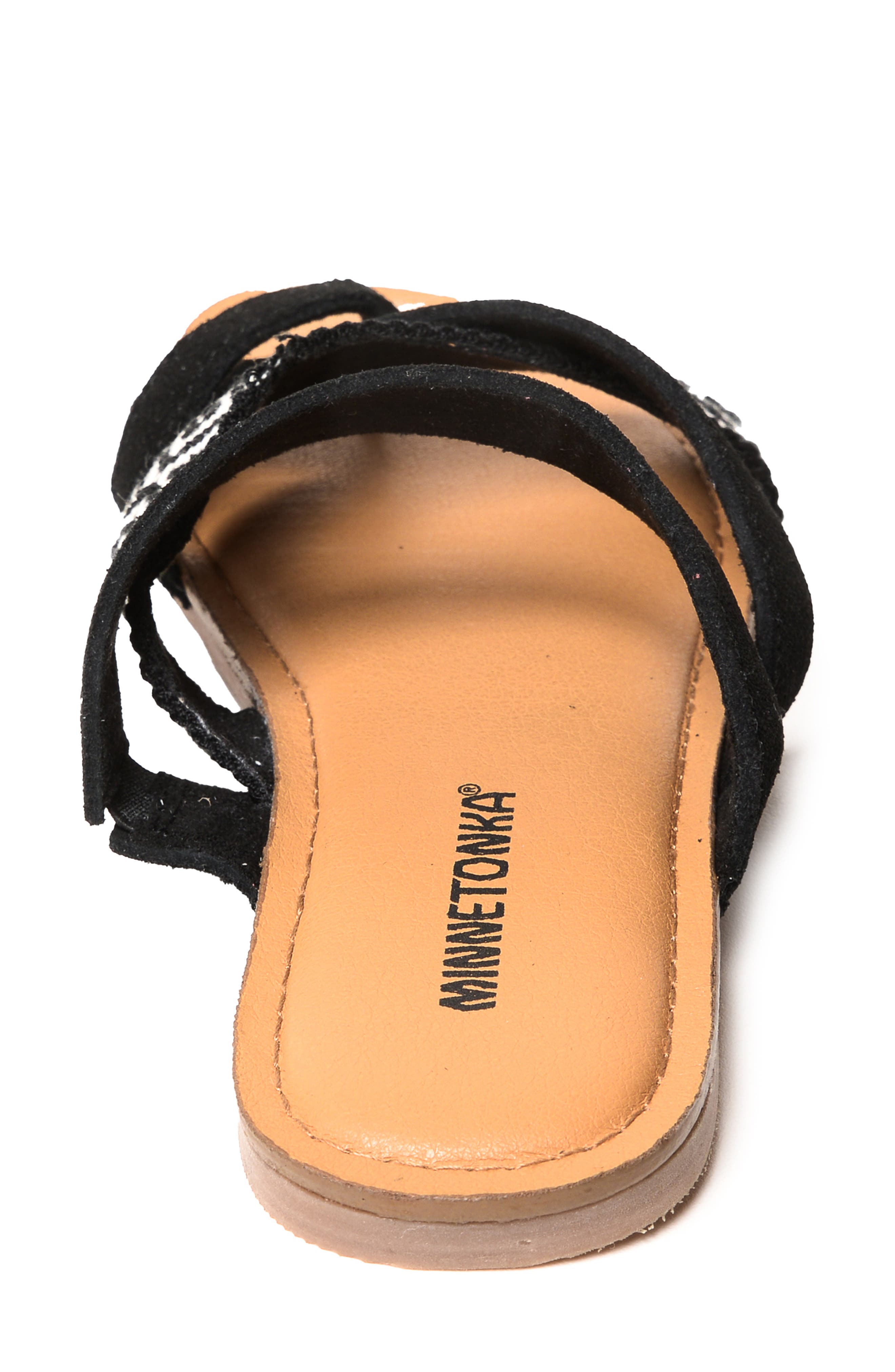Minnetonka Faribee Slide Sandal, Alternate, color, 