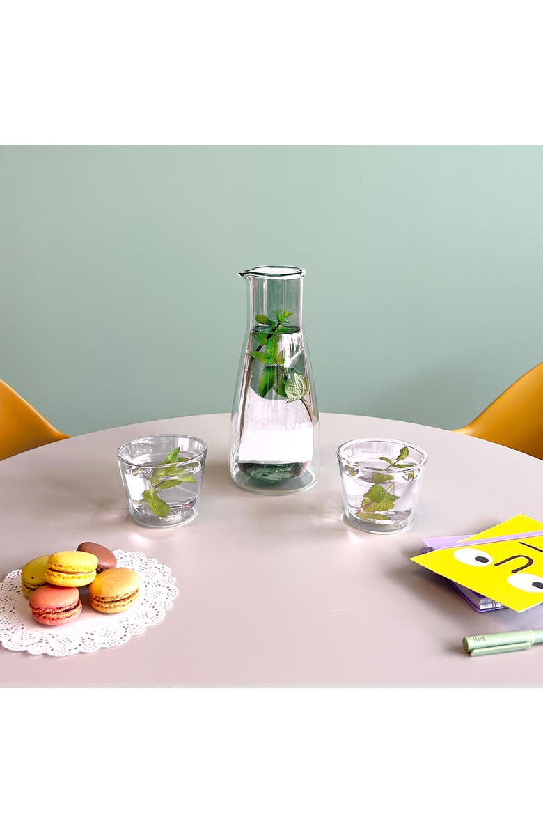 CLOUDNOLA Rocks Glasses & Carafe Set, Alternate, color, Clear