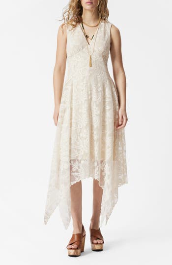 & Other Stories Sleeveless Lace Dress In White