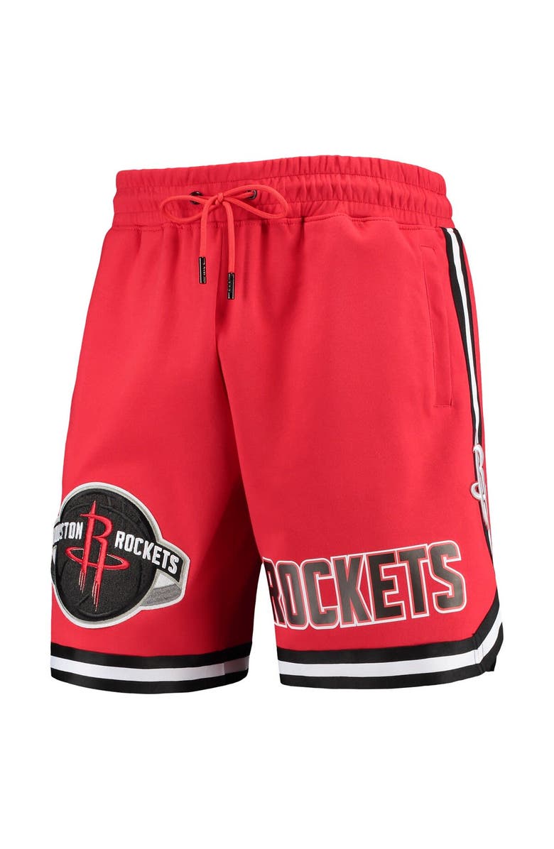 PRO STANDARD Men's Pro Standard Red Houston Rockets Chenille Shorts, Alternate, color, Red