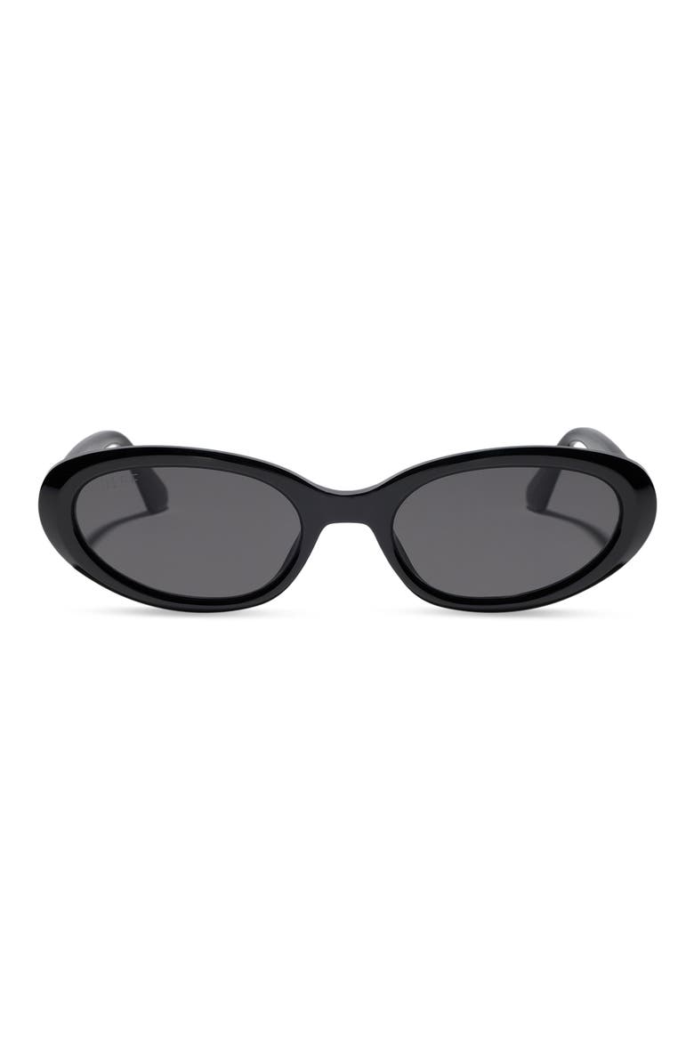 Annabelle 51mm Oval Sunglasses, Main, color, BLACK/ GREY