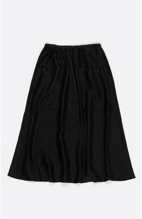 Bimba Y Lola Adjustable Waist Skirt In Black