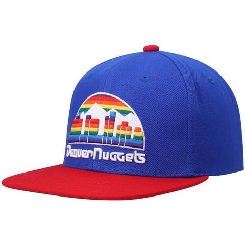 Men's Mitchell & Ness Royal/Red Denver Nuggets Hardwood Classics Team Two-Tone 2.0 Snapback Hat