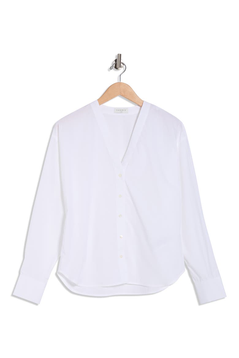 Jordan Long Sleeve Button-Up Shirt, Alternate, color, BLANC