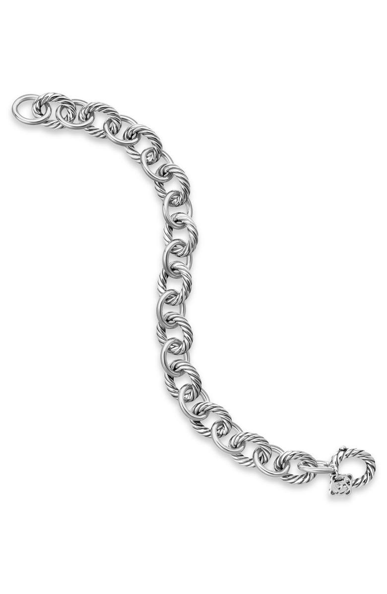 David Yurman Oval Link Chain Bracelet in Sterling Silver, 10mm, Alternate, color, Silver