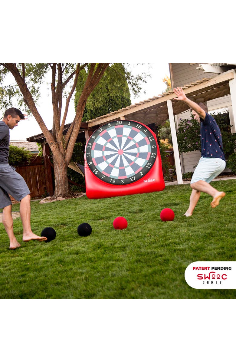 Swooc Games Giant Kick Darts Game, Alternate, color, Red