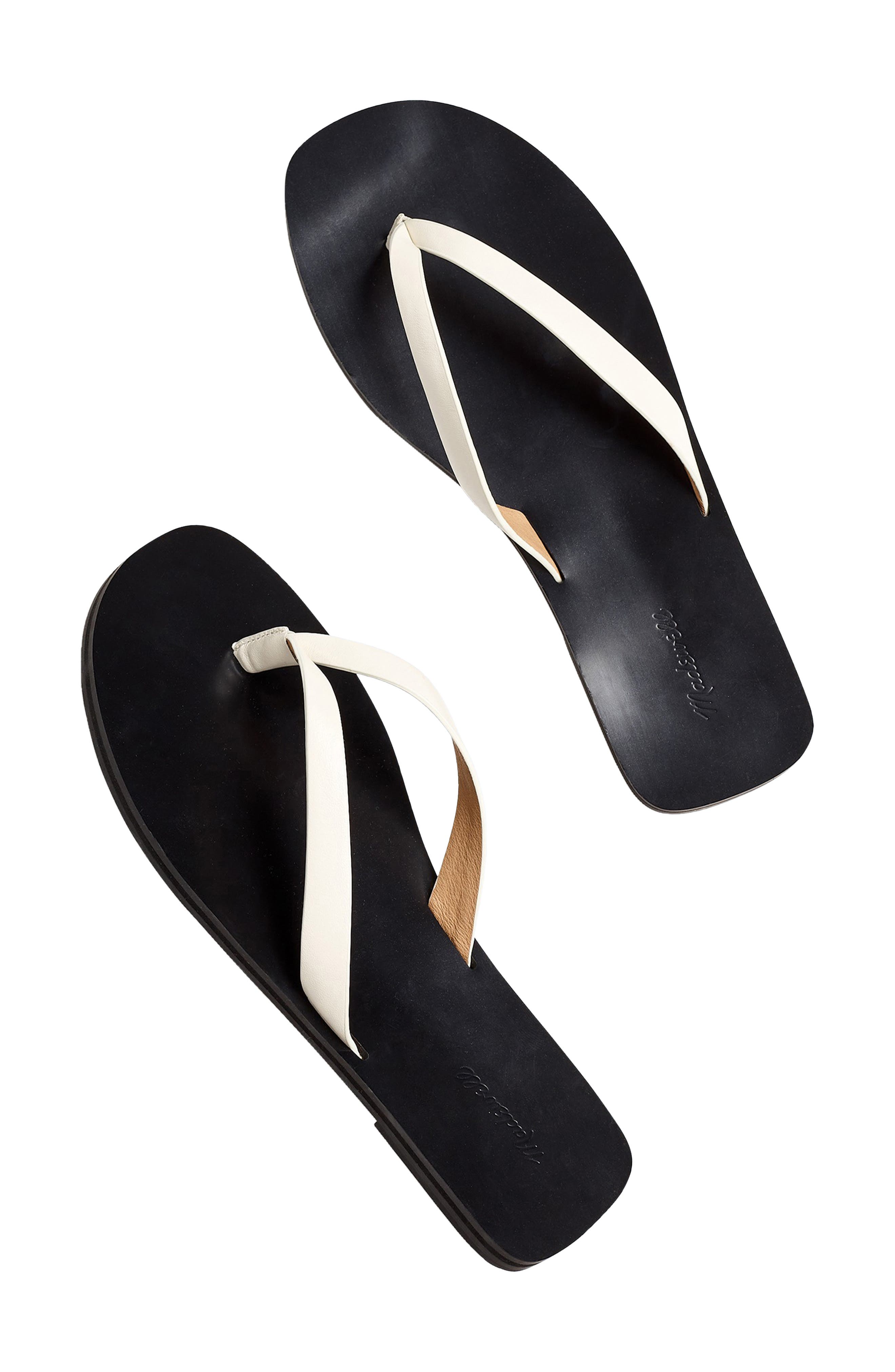 Madewell The Gabi Slide Sandal, Alternate, color, White Pebble