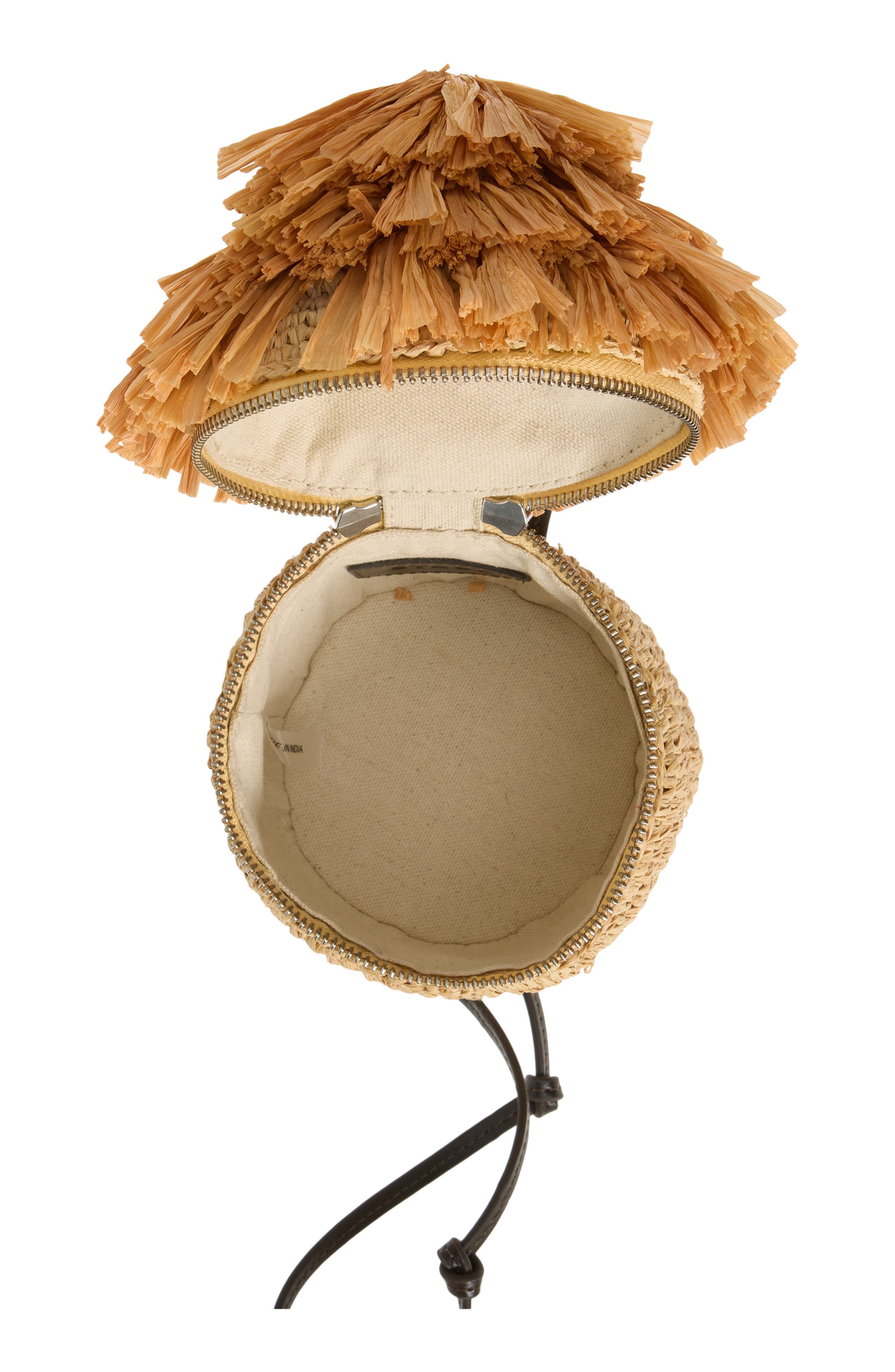Tiki Raffia Shoulder Bag, Alternate, color, NATURAL
