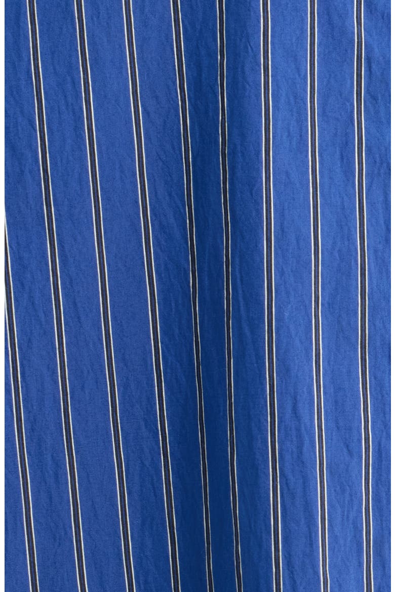 Striped Cotton Blend Shirt, Alternate, color, OCEAN