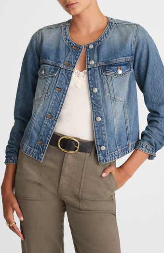 Madewell Cocoon Sleeve Crop Denim Jacket